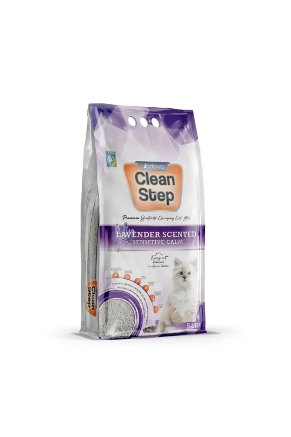 Clean Step Topaklanan Lavanta Kokulu Doğal Kedi Kumu TR-1 Adet-10