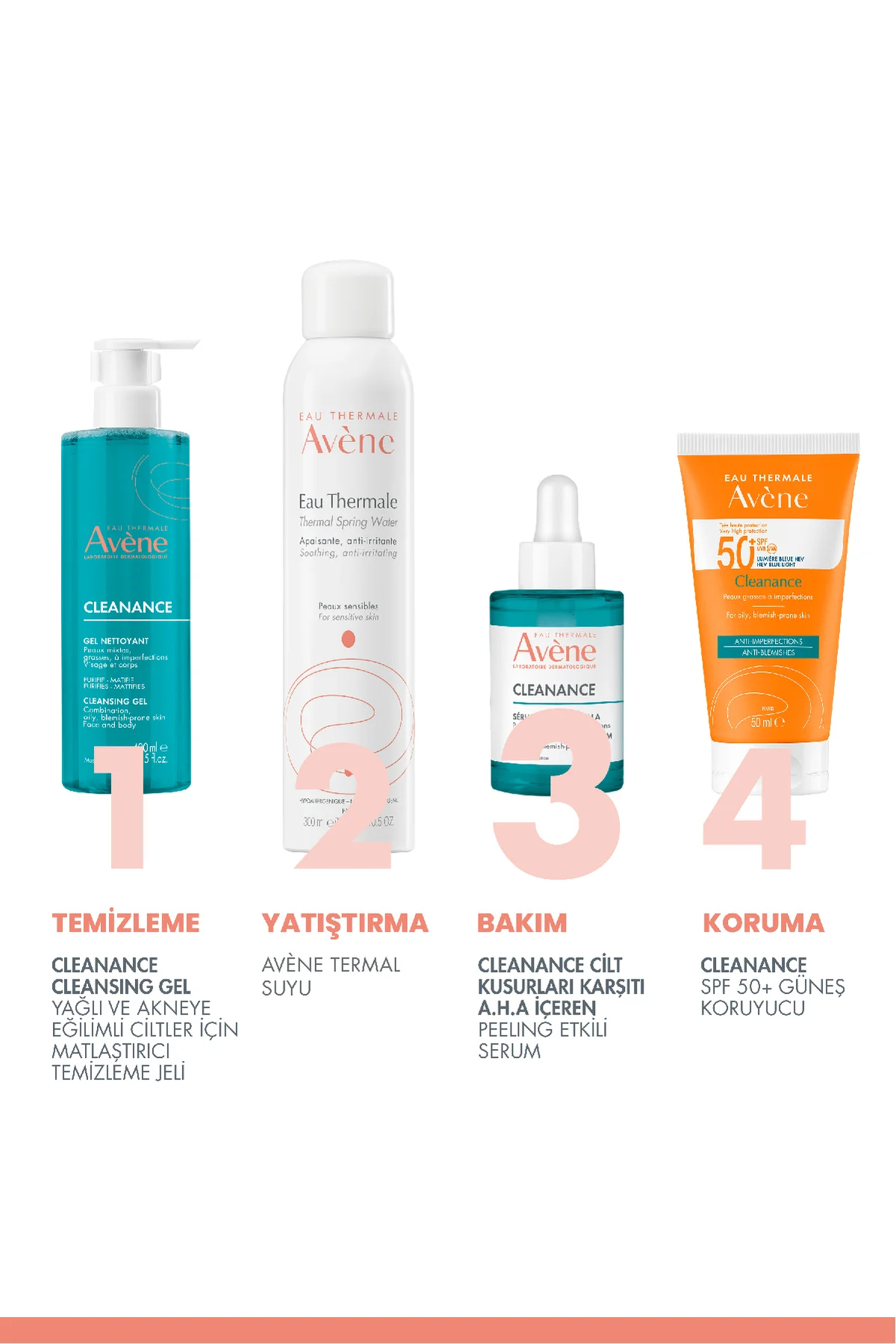 Cleanance Peeling Etkili Laktik Asit ve Süksinik Asit İçeren Cilt