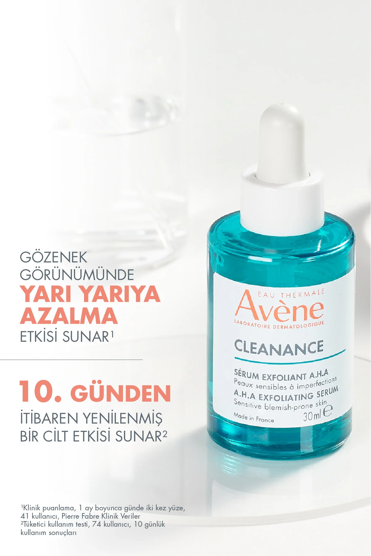 Cleanance Peeling Etkili Laktik Asit ve Süksinik Asit İçeren Cilt