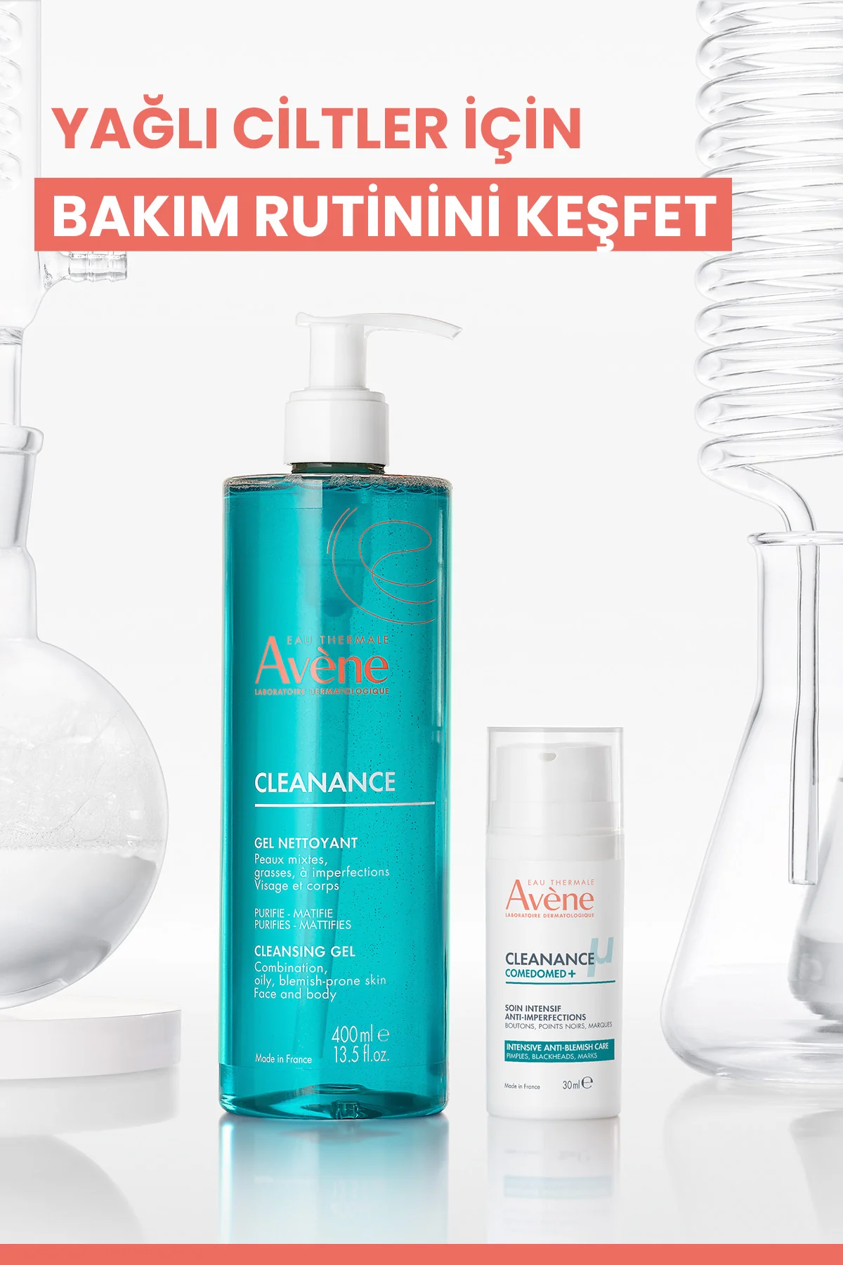 Cleanance Yağlı ve Akneye Eğilimli Ciltler için Matlaştırıcı Yüz Temizleme Jeli 400 ml