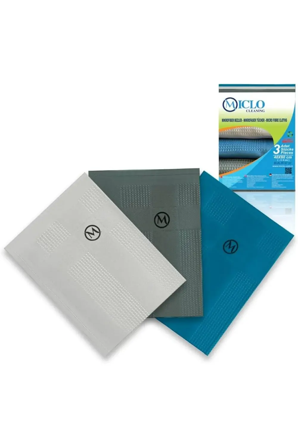 CLEANING | Mikrofiber Temizlik Bezi 3'lü Set - Sihirli Bez | Cam