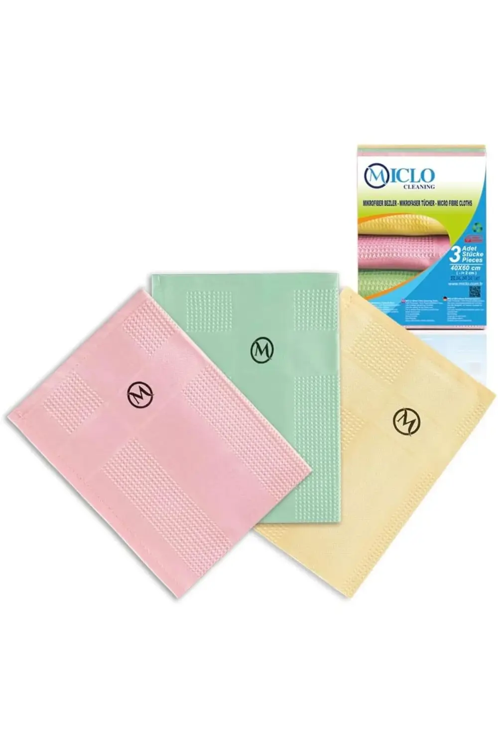 CLEANING | Mikrofiber Temizlik Bezi 3'lü Set | Sihirli Bez | Cam,