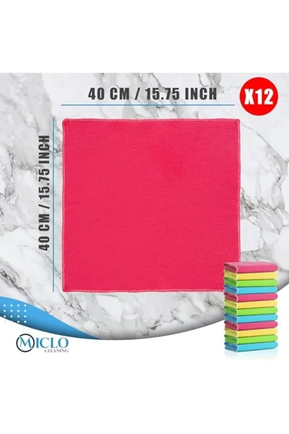 CLEANING | Mikrofiber Temizlik Bezi | Klasik Serii | 250 GSM |, M