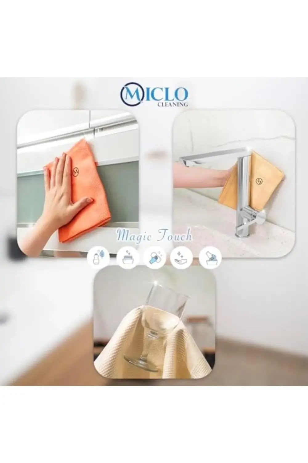 CLEANING | Mikrofiber Temizlik Bezi | Sihirli Bez, Cam Bezi Ayna