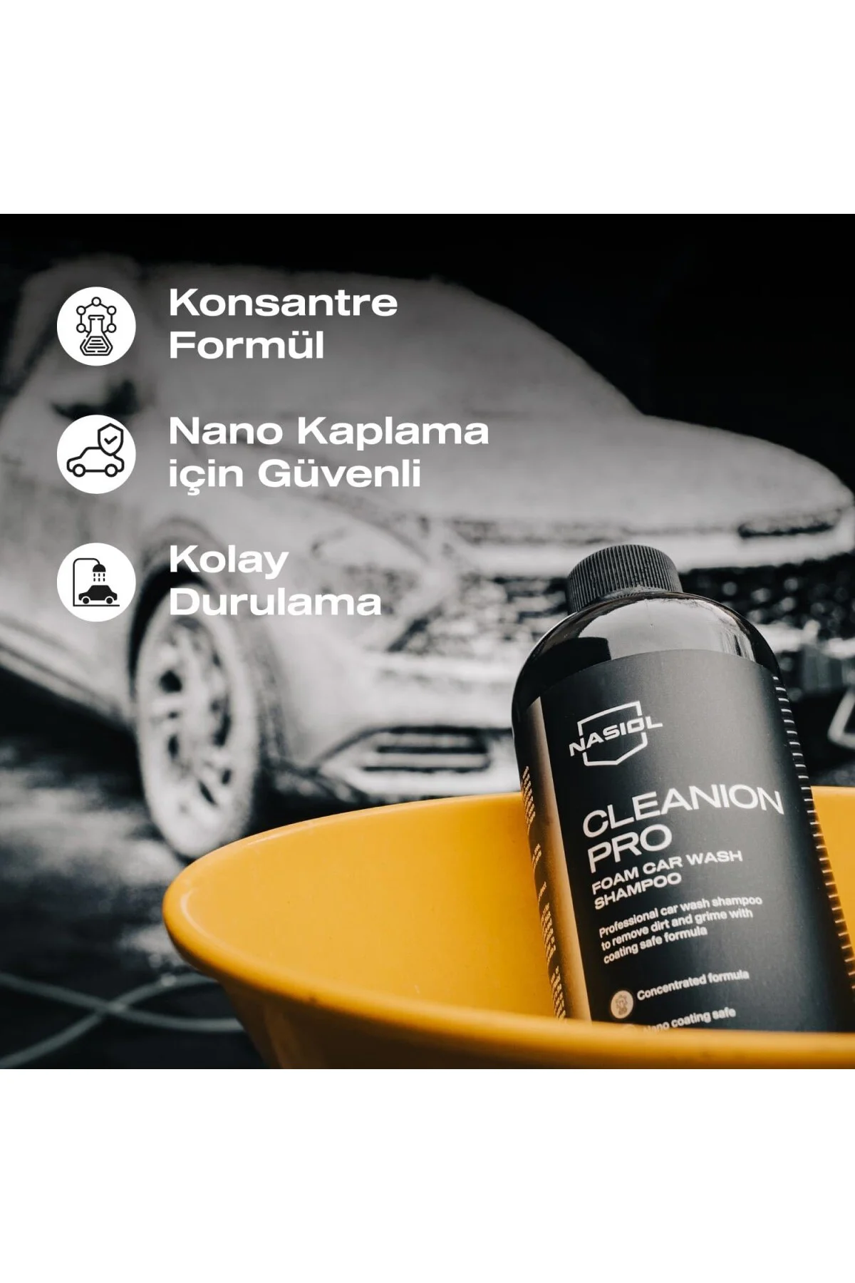 Cleanion Pro New Formula Araç Konsantre Şampuan-500 Gr-Narenciye Cleanion Pro New Formula Araç Konsantre Şampuan-500 Gr-Narenciye