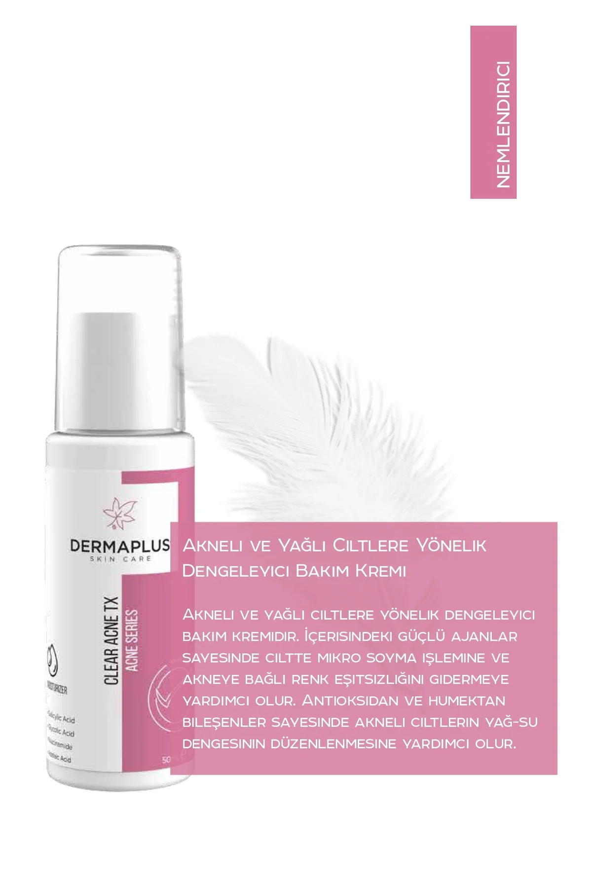CLEAR ACNE TX Nemlendirici Krem Karma Yağlı Cilt 50 mL