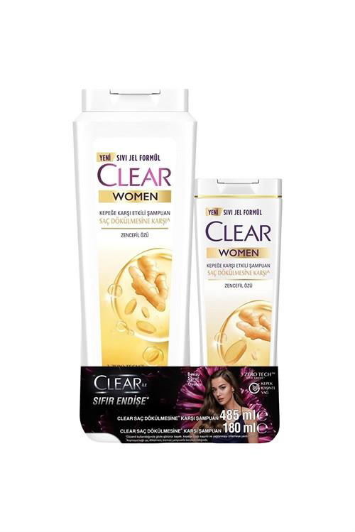 Clear Women Kepeğe Karşı Etkili Şampuan Saç Dökülmesine Karşı Zen Clear Women Kepeğe Karşı Etkili Şampuan Saç Dökülmesine Karşı Zen