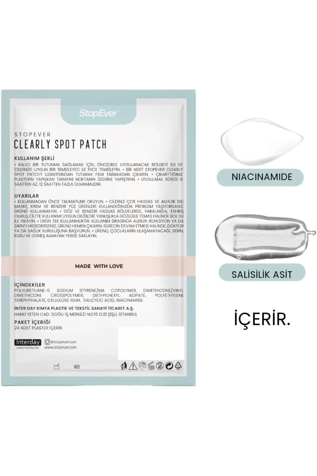 Clearly Spot Patch, Karşıtı Şeffaf Plaster | Şeffaf, Ultra İnce, 