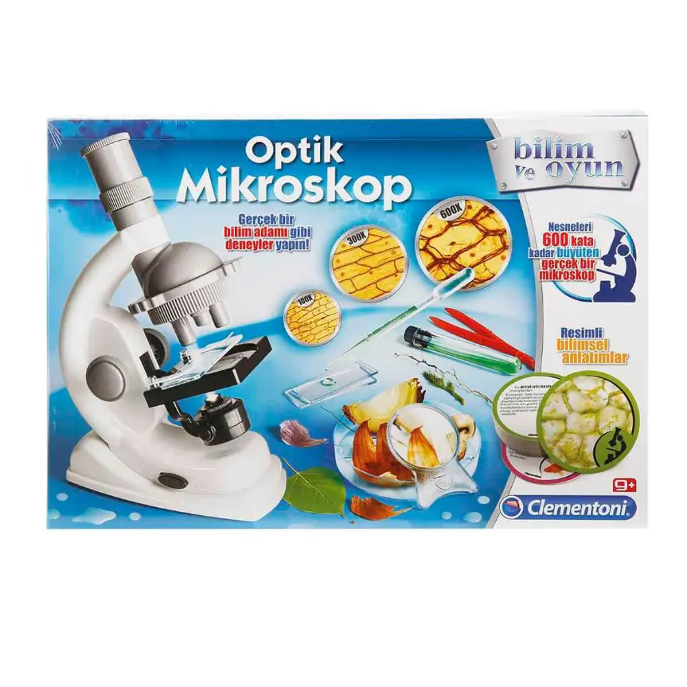Clementoni Bilim ve Oyun Deney Seti Optik Mikroskop 64551 Clementoni Bilim ve Oyun Deney Seti Optik Mikroskop 64551