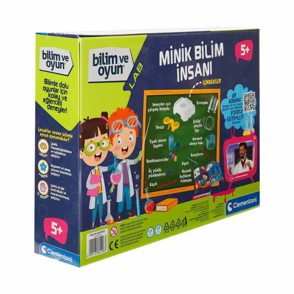 Clementoni Bilim ve Oyun Minik Bilim İnsanı Seti 64196 Clementoni Bilim ve Oyun Minik Bilim İnsanı Seti 64196