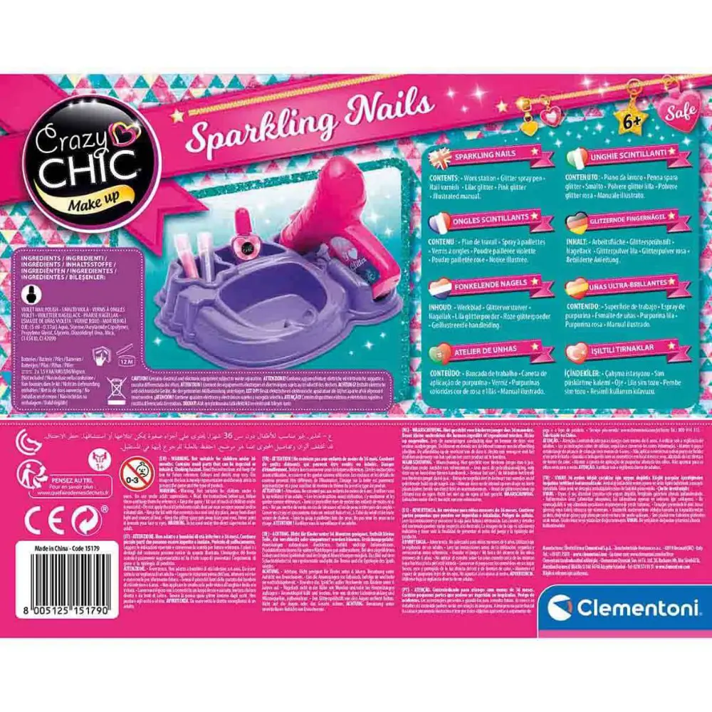 Clementoni Crazy Chic Işıltılı Tırnaklar 15179