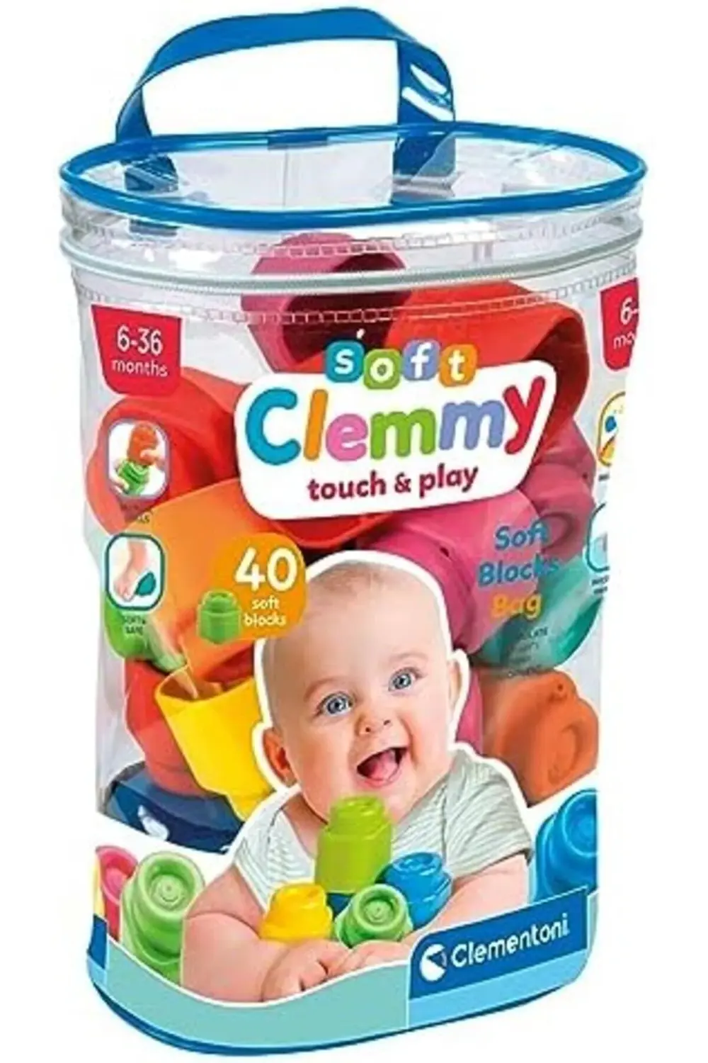 Clemmy 17878 40 adet şeffaf kız çantası çok renkli 1178227