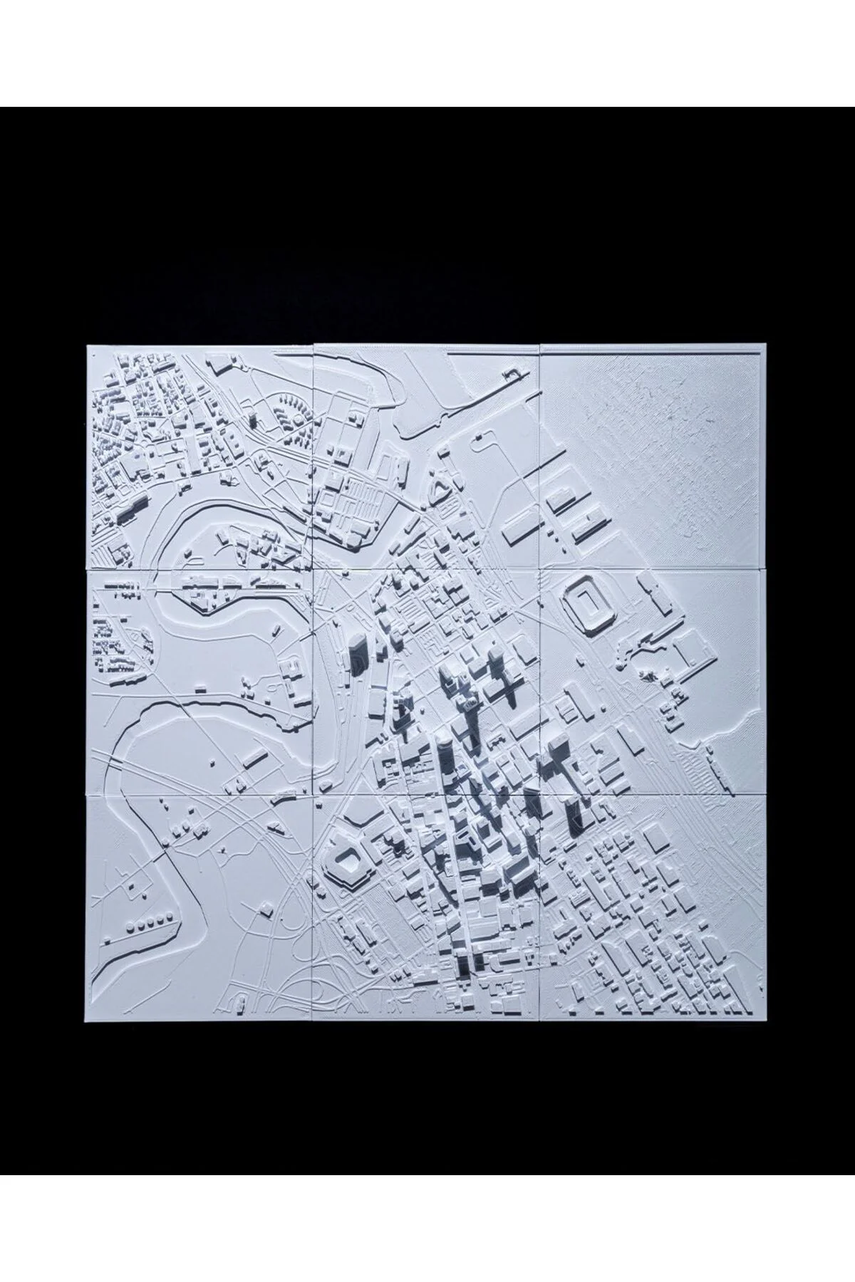 Cleveland Üç Boyutlu Şehir Silüeti Dekoratif Minimalist Duvar Tablosu Cleveland Tablo 15CM