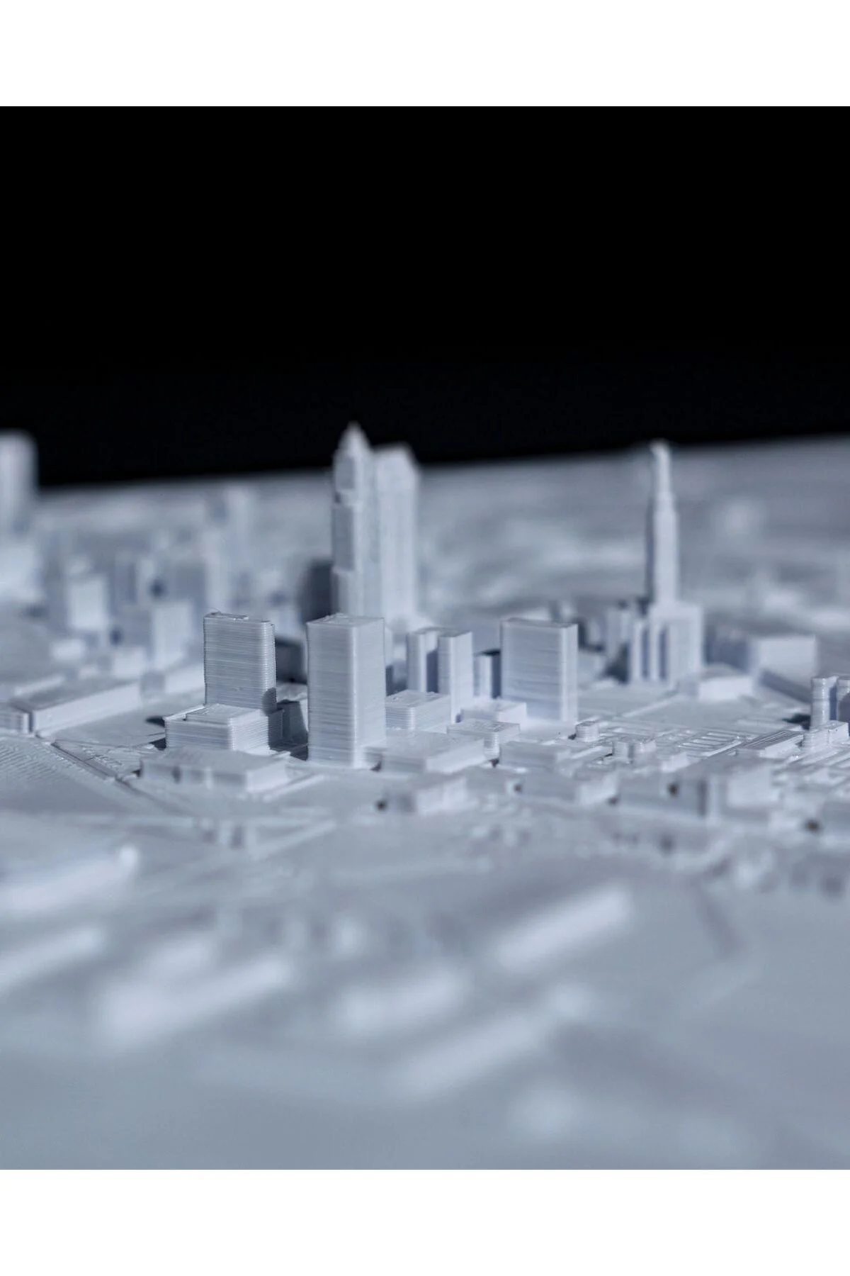Cleveland Üç Boyutlu Şehir Silüeti Dekoratif Minimalist Duvar Tablosu Cleveland Tablo 15CM