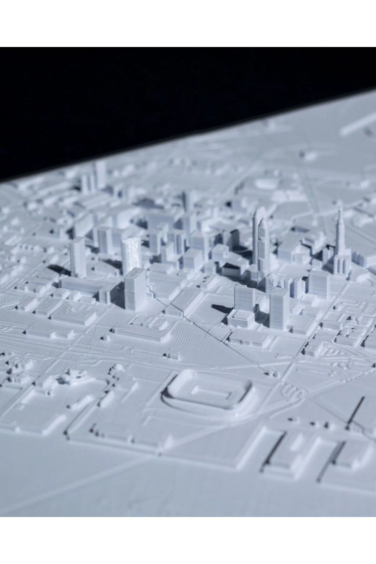 Cleveland Üç Boyutlu Şehir Silüeti Dekoratif Minimalist Duvar Tablosu Cleveland Tablo 15CM