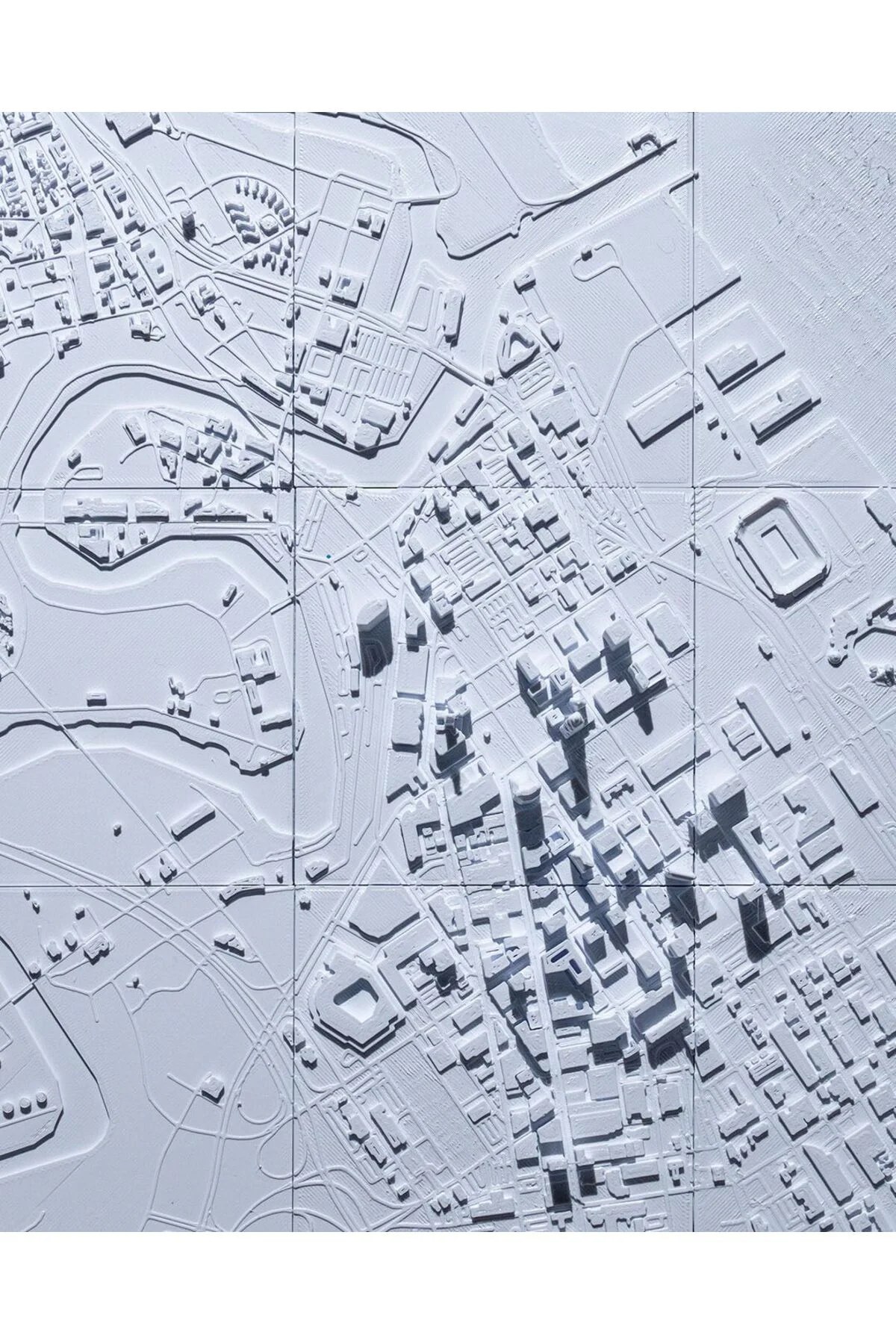 Cleveland Üç Boyutlu Şehir Silüeti Dekoratif Minimalist Duvar Tablosu Cleveland Tablo 15CM