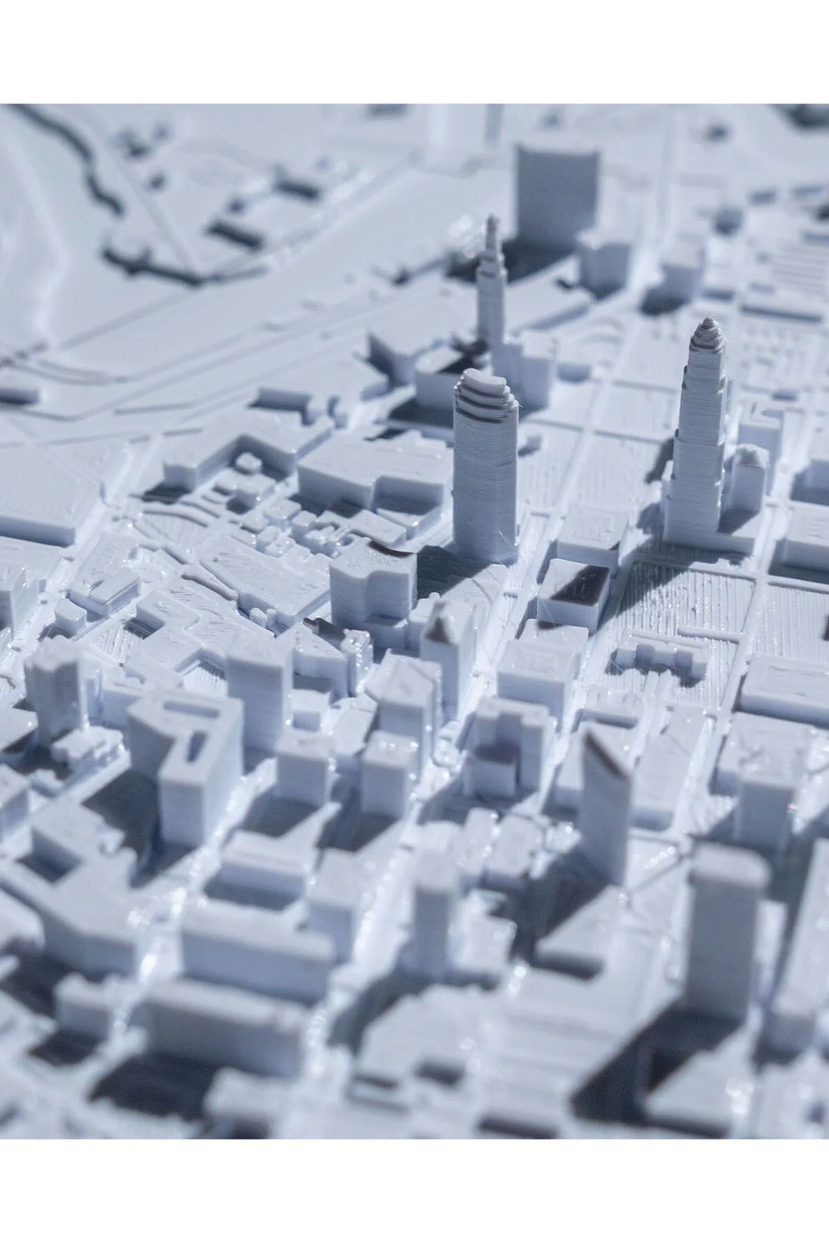 Cleveland Üç Boyutlu Şehir Silüeti Dekoratif Minimalist Duvar Tablosu Cleveland Tablo 15CM