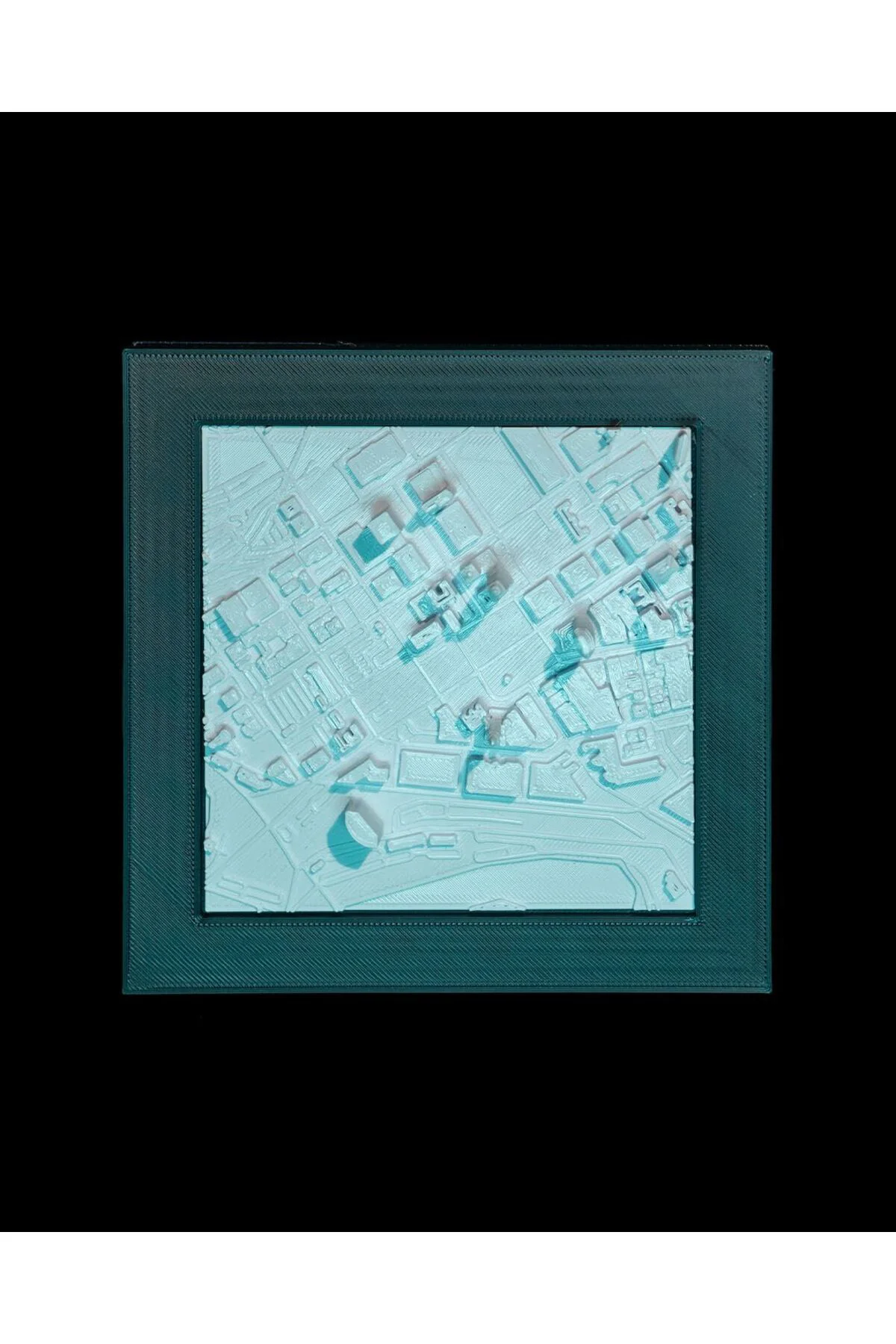 Cleveland Üç Boyutlu Şehir Silüeti Dekoratif Minimalist Duvar Tablosu Cleveland Tablo 15CM