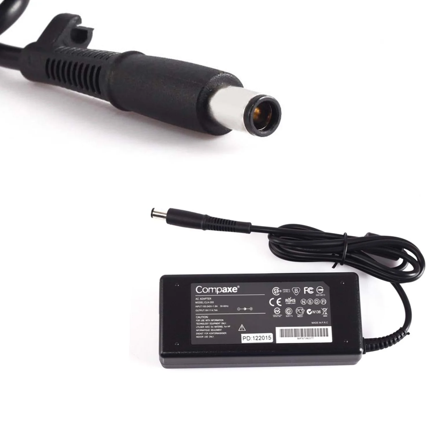 CLH-355 19v 4.74amper 5.0/7.4mm Muadil Notebook Adaptörü (HP Uyumlu)