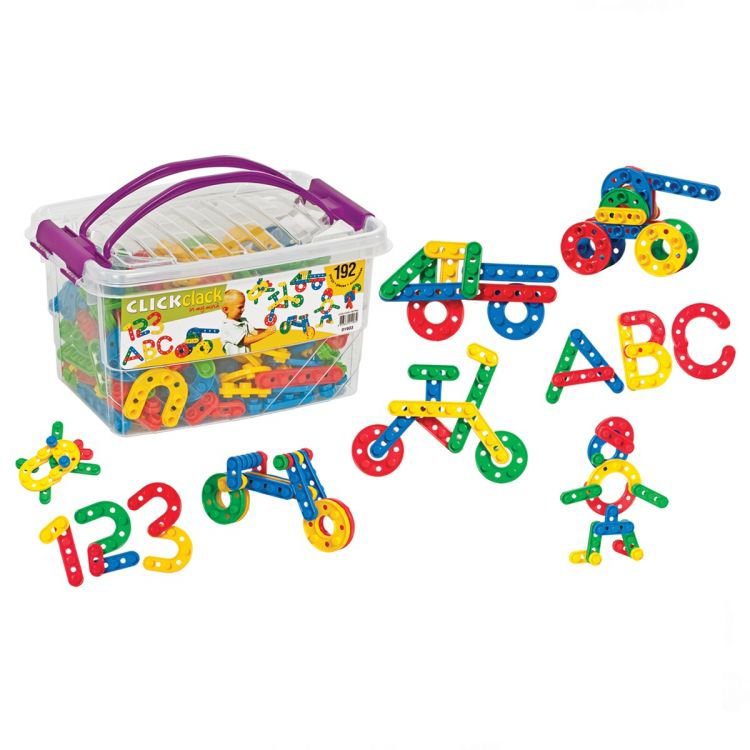 Click Clack Box Eğitici Şekiller 192 Parça Click Clack Box Eğitici Şekiller 192 Parça