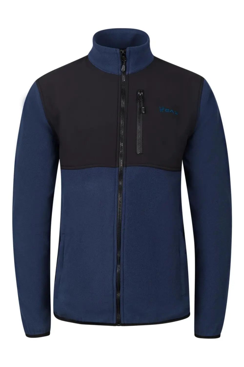 Cliff Erkek Parçalı İnce Polar Sweatshirt Lacivert