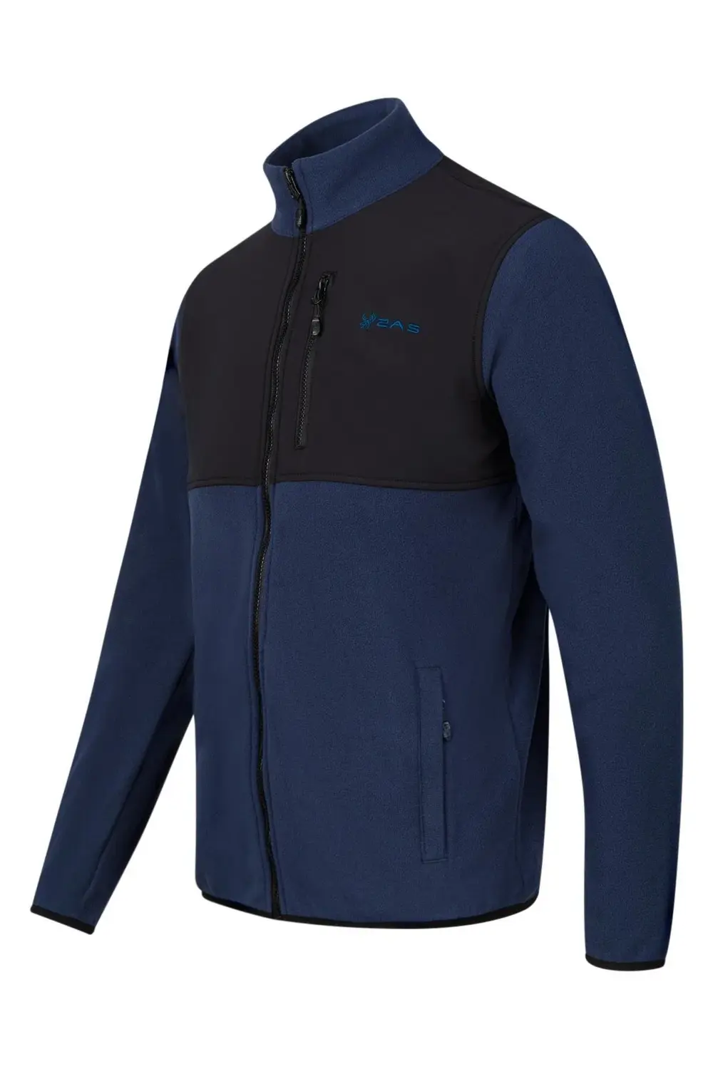 Cliff Erkek Parçalı İnce Polar Sweatshirt Lacivert