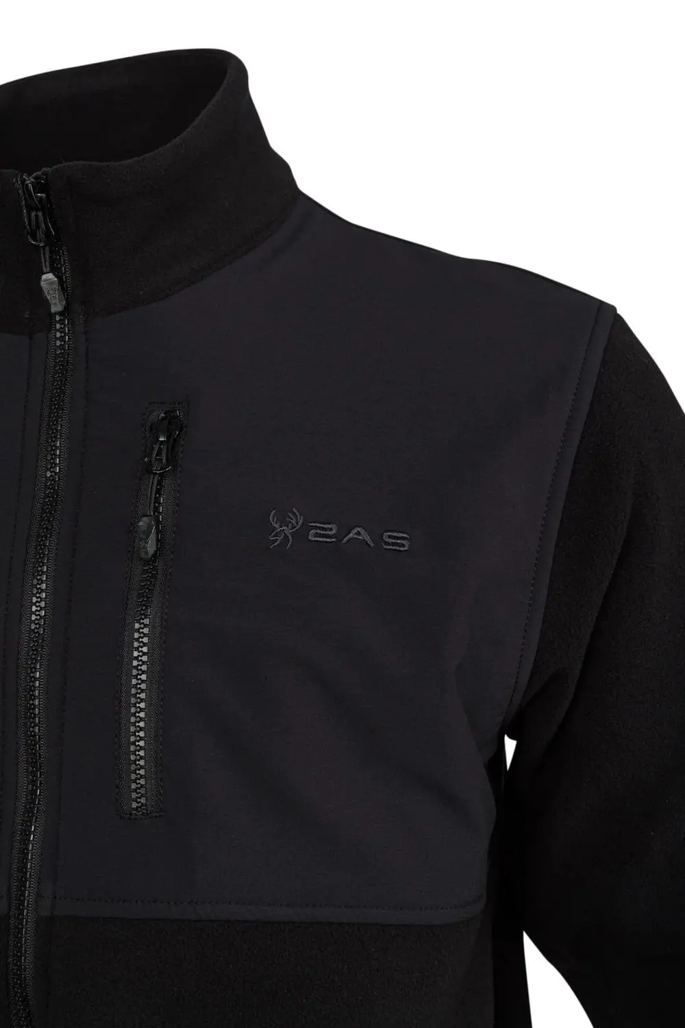 Cliff Erkek Parçalı İnce Polar Sweatshirt Siyah