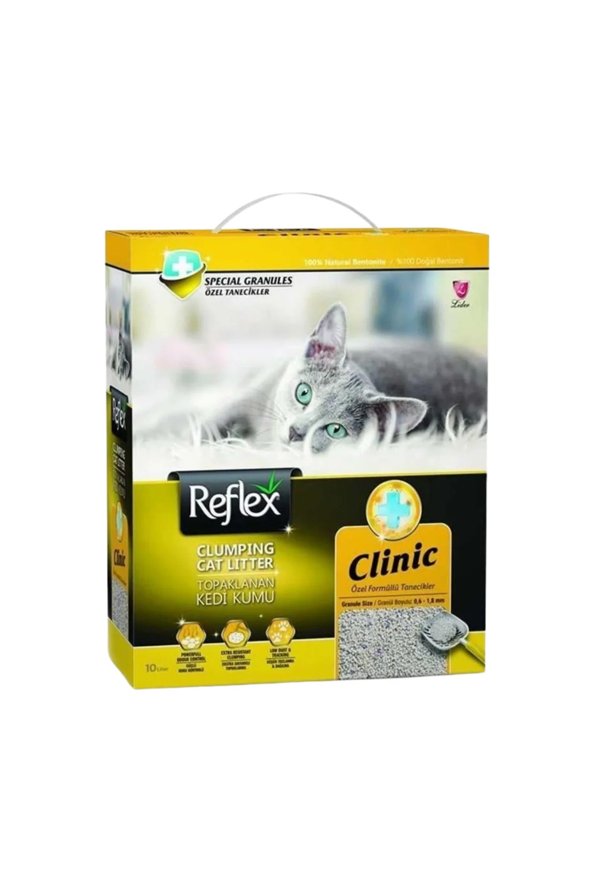Clinic Özel Tanecik Formüllü Süper Hızlı Topaklanan Kedi Kumu 10l
