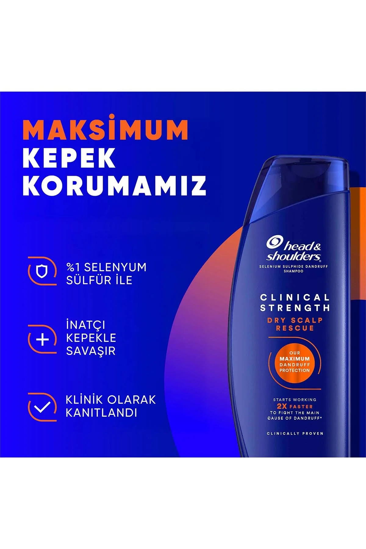 Clinical Strength Dry Scalp Rescue İnatçı Kepek Karşıtı, Kuru Saç Derisi Özel Şampuan 400 ml - Görsel 4