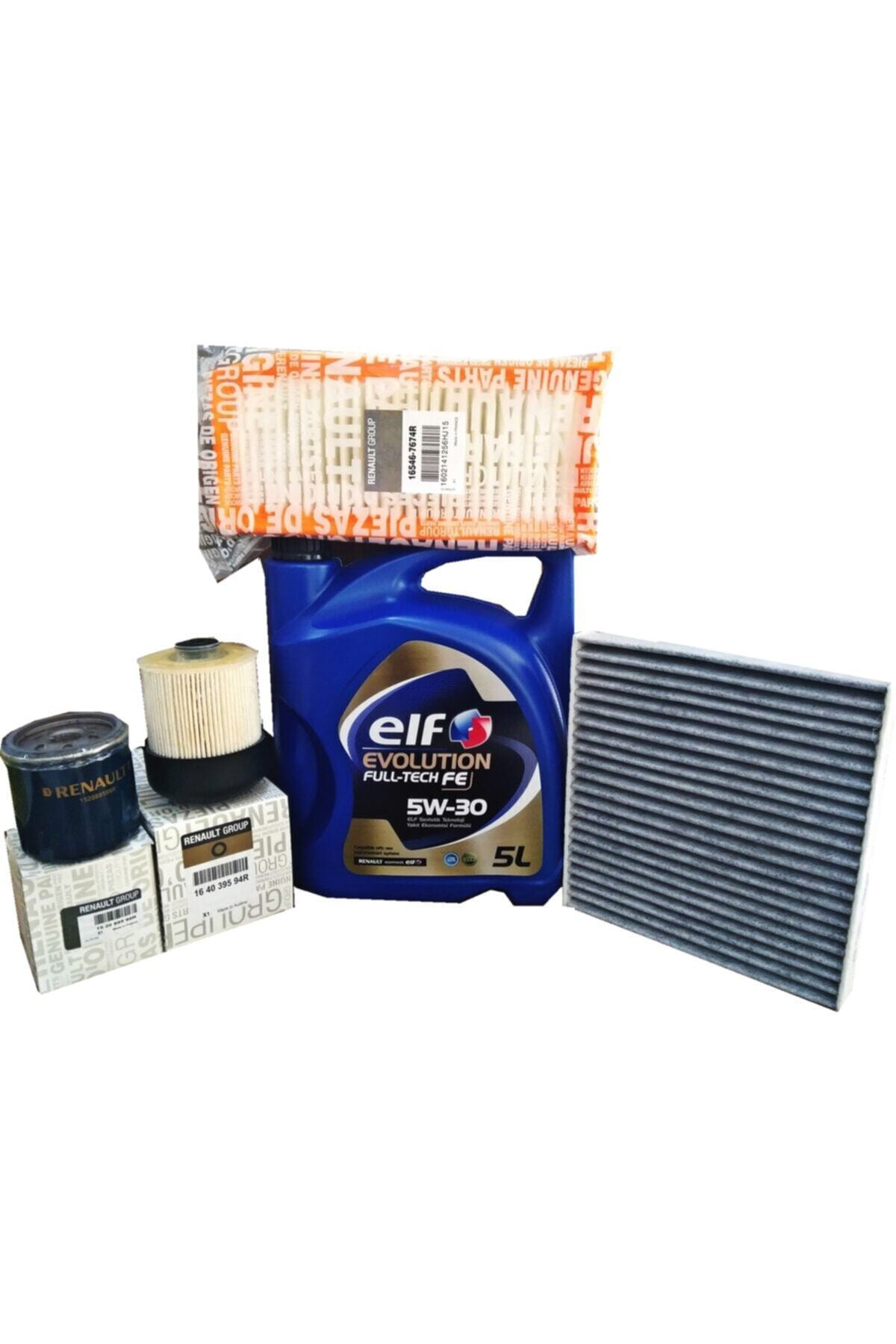 Elf Clio 4 Uyumlu Yağ Bakım Filtre Seti 1.5 Dci Hava Yağ Polen Mazot