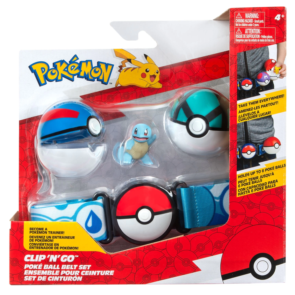 Clip 'N' Go Pokeball Kemer ve Figür Seti Clip 'N' Go Pokeball Kemer ve Figür Seti
