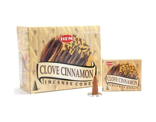 Clove Cinnamon Aromalı Konik Tütsü