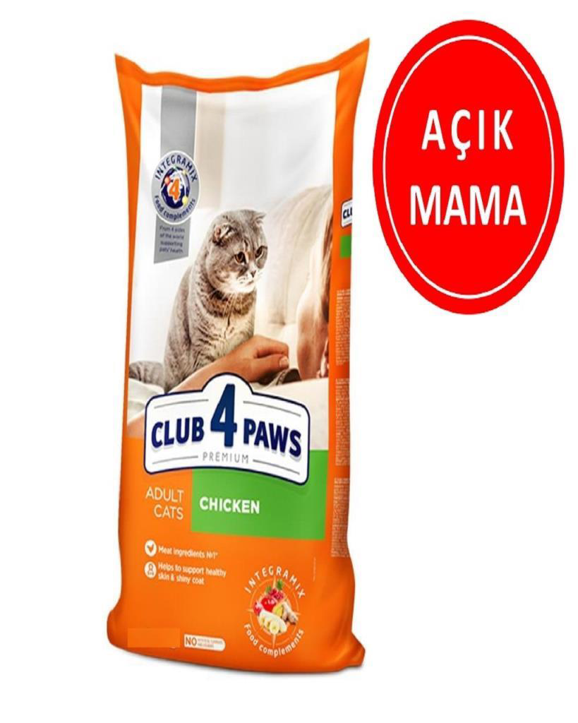 Club4Paws Premium Adult Tavuklu Yetişkin Kedi Maması 1 Kg AÇIK Club4Paws Premium Adult Tavuklu Yetişkin Kedi Maması 1 Kg AÇIK
