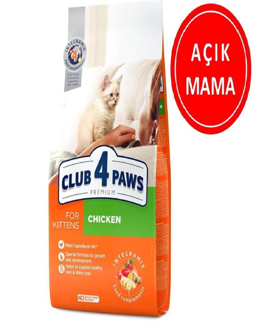 Club4Paws Premium Kitten Tavuklu Yavru Kedi Maması 1 Kg AÇIK