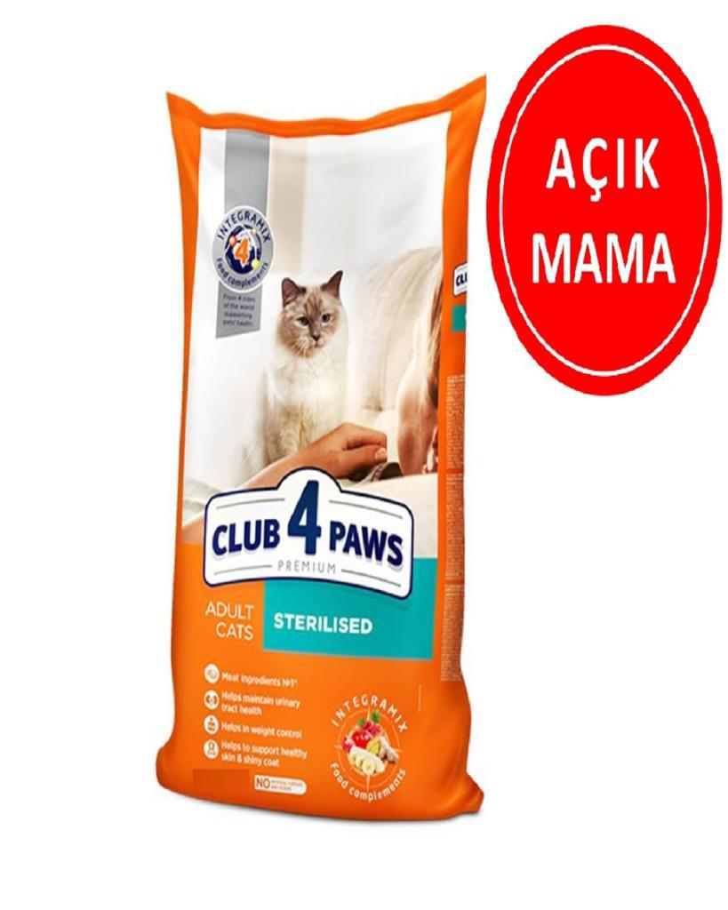 Club4Paws Premium Sterilised Tavuklu Kısırlaştırılmış Yetişkin Ke Club4Paws Premium Sterilised Tavuklu Kısırlaştırılmış Yetişkin Ke
