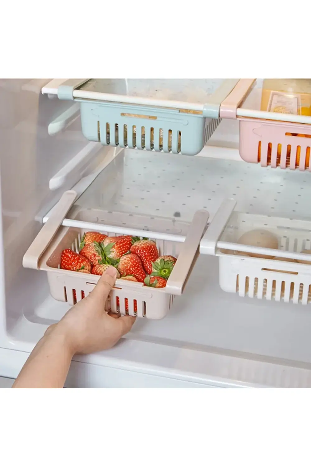 CLZ192 BUZDOLABI İÇİ GEÇMELİ DÜZENLEYİCİ RAF - PRATİK ORGANİZER B