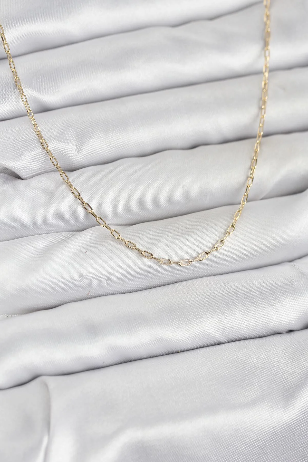 CM 14K Gold Renk Ataç Zincir Model 60 cm Kadın Kolye