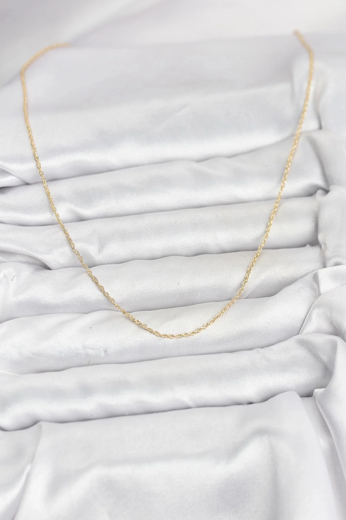 CM 14K Gold Renk Burgu Model 60 cm Kadın Kolye