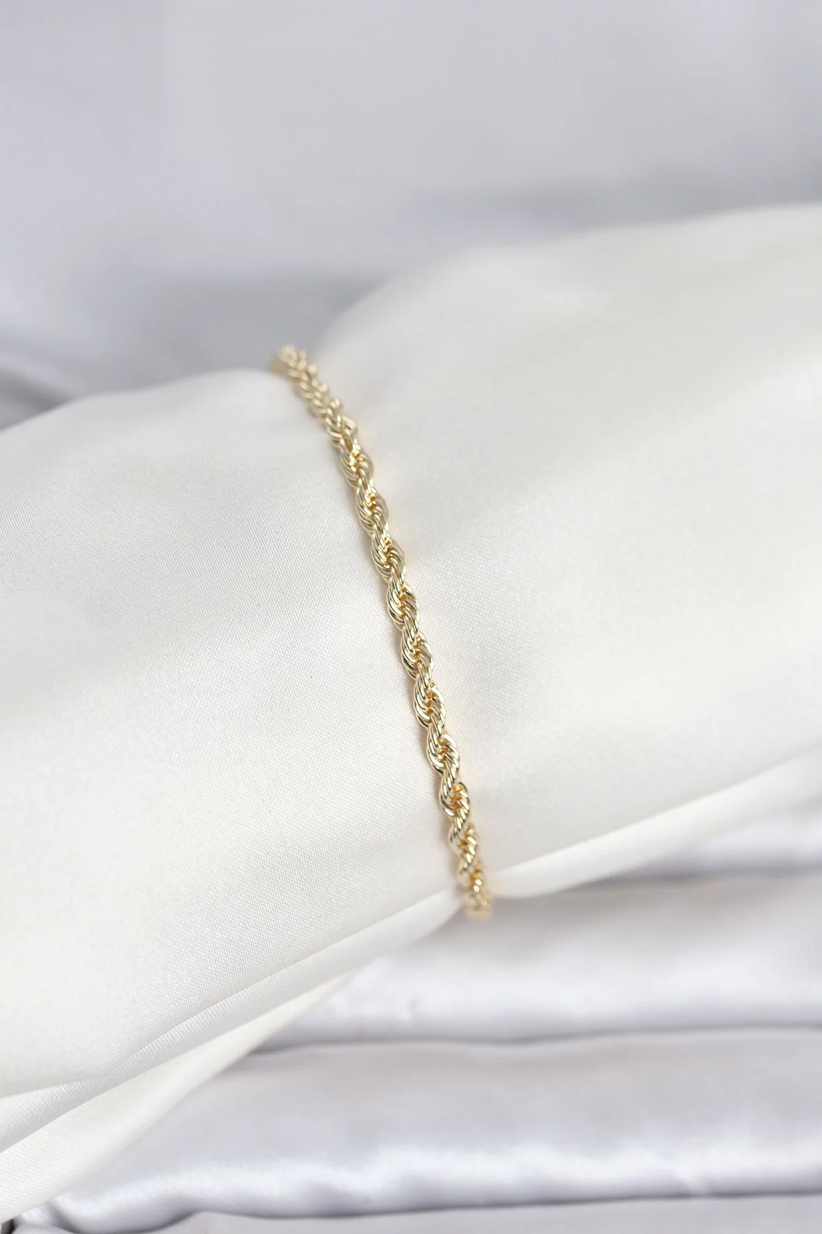 CM 14K Gold Renk Burgu Model Kadın Bileklik -1492