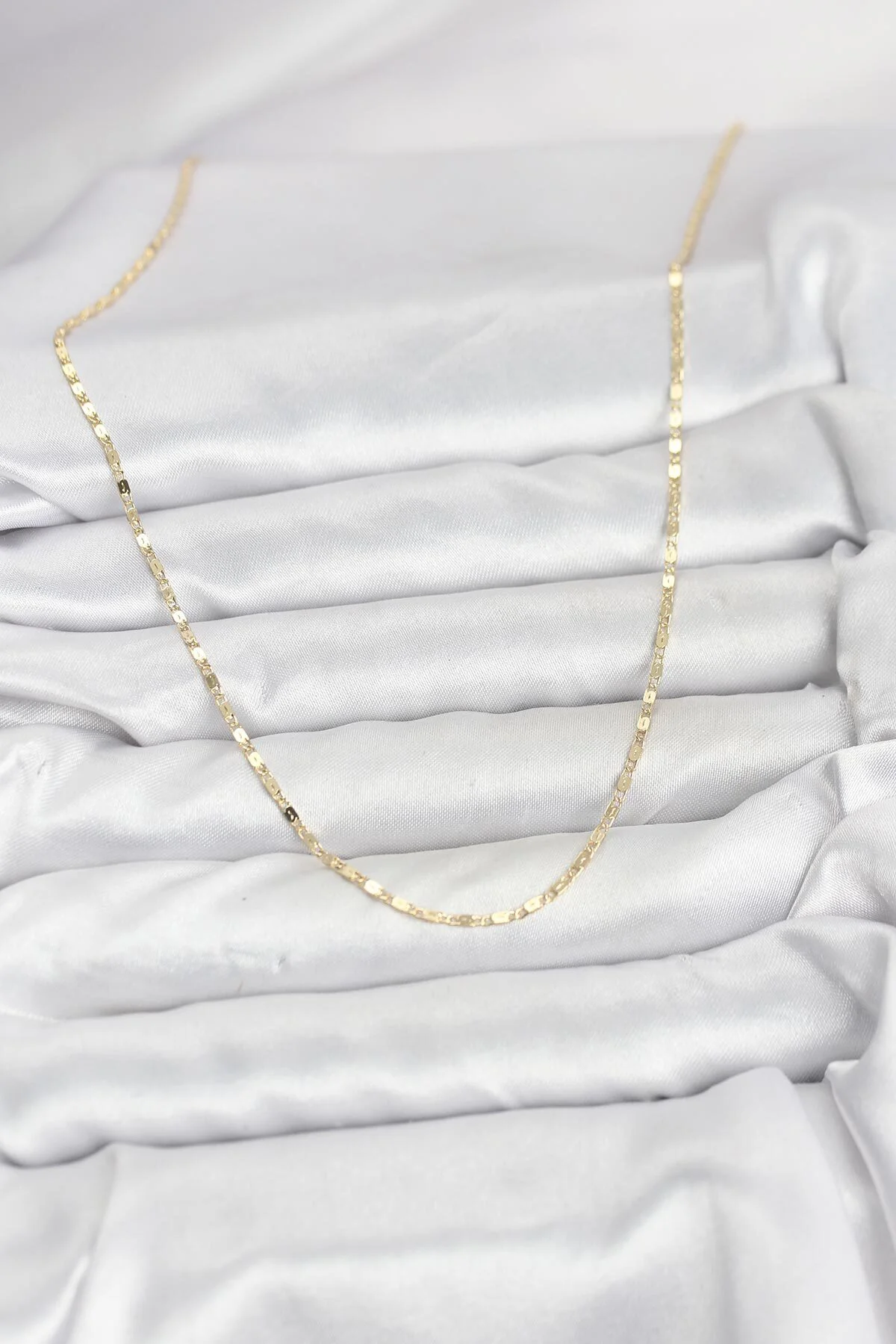 CM 14K Gold Renk Ezme Zincir Model 60 cm Kadın Kolye