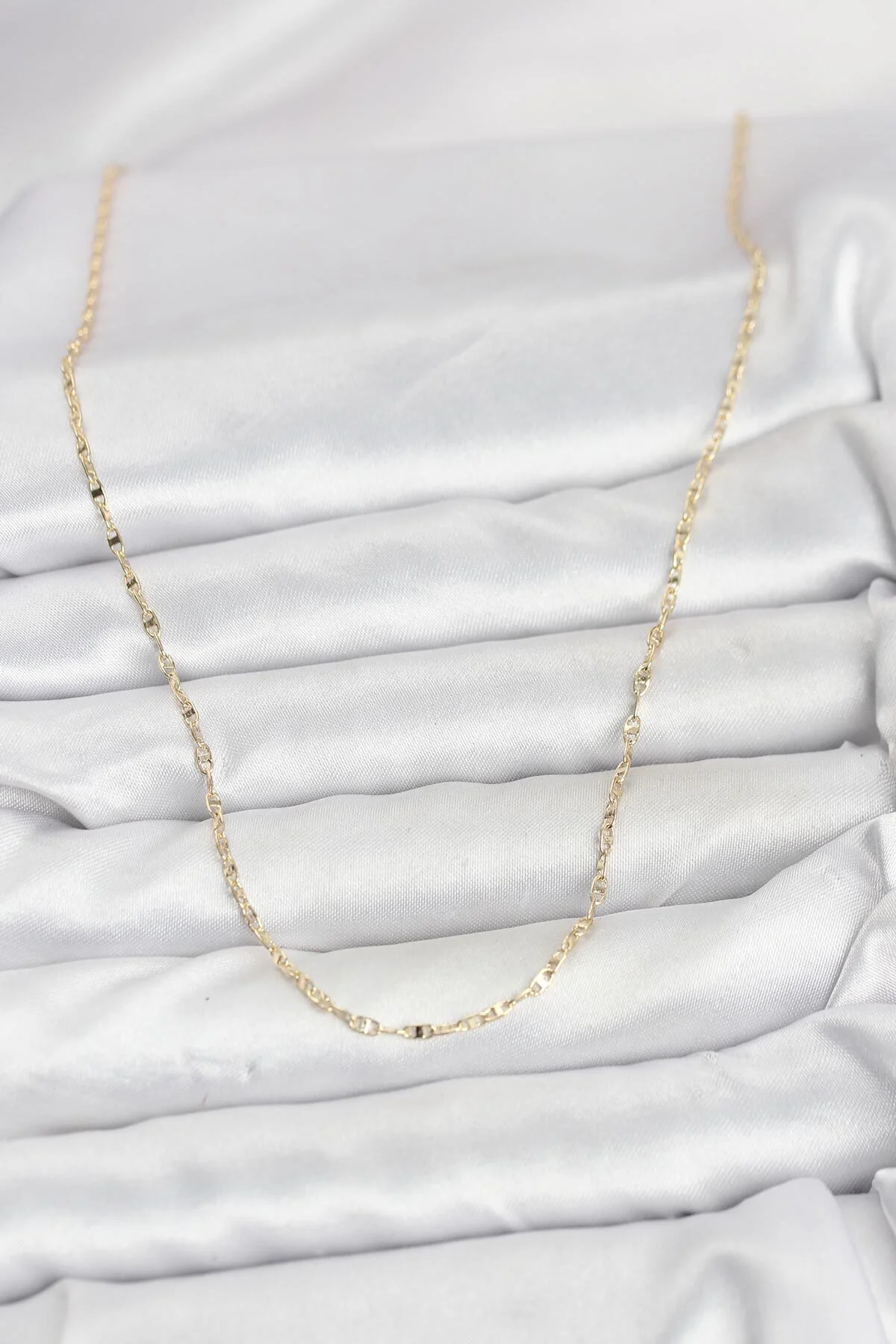 CM 14K Gold Renk Gemici Zincir Model 60 cm Kadın Kolye