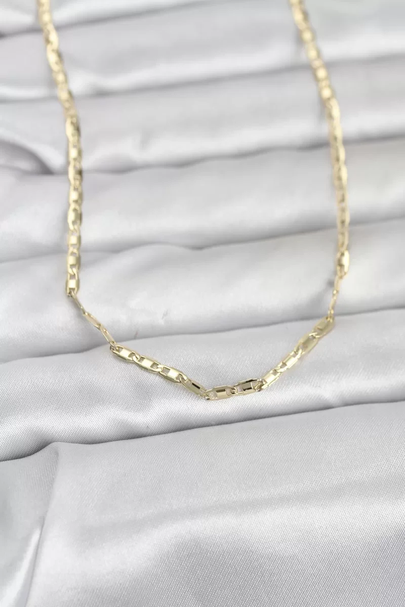 CM 14K Gold Renk Gemici Zincir Model 60 cm Kadın Kolye - Lisinya