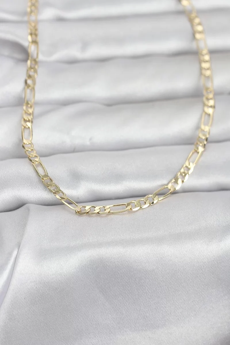 CM 14K Gold Renk Kuşgözü Zincir Model 60 cm Kadın Kolye - Lisinya