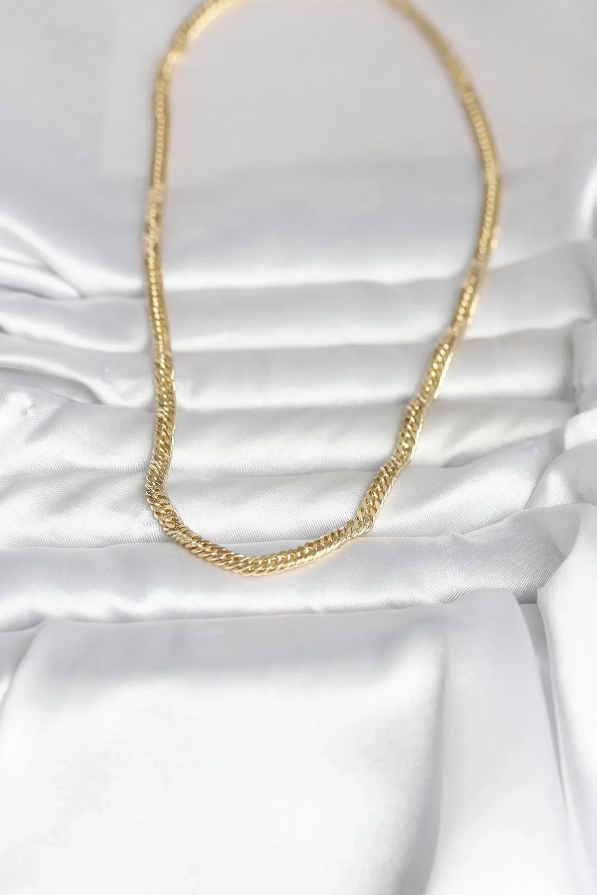 CM 14K Gold Renk Zincir Model 45 cm Kadın Kolye