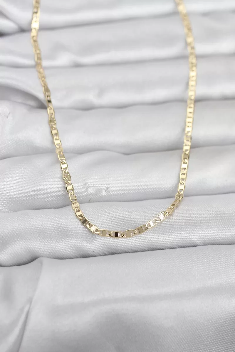 CM 14K Gold Renk Zincir Model 60 cm Kadın Kolye - Lisinya