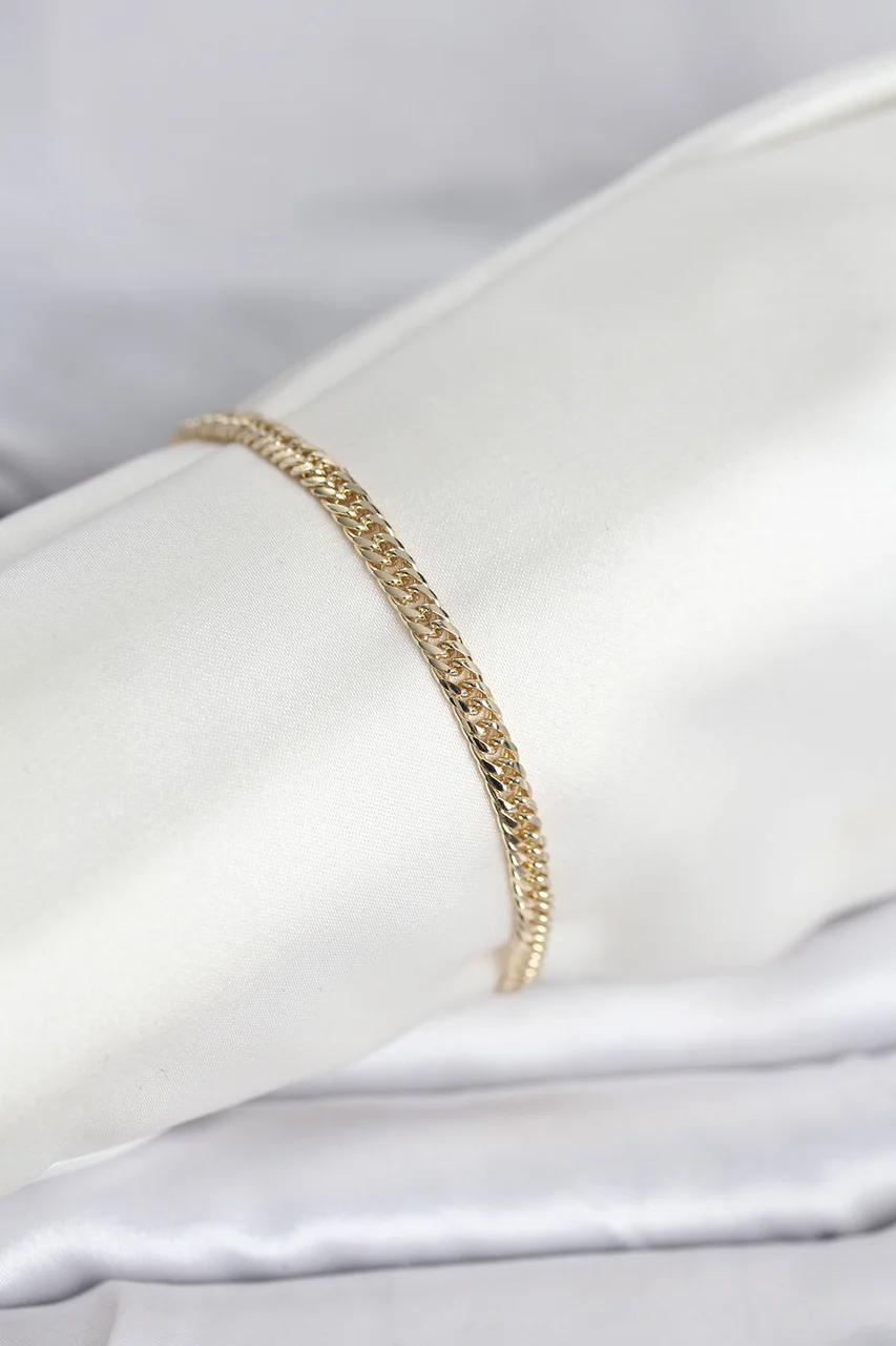 Cm 14k Gold Renk Zincir Model Kadın Bileklik - Lisinya Diğer