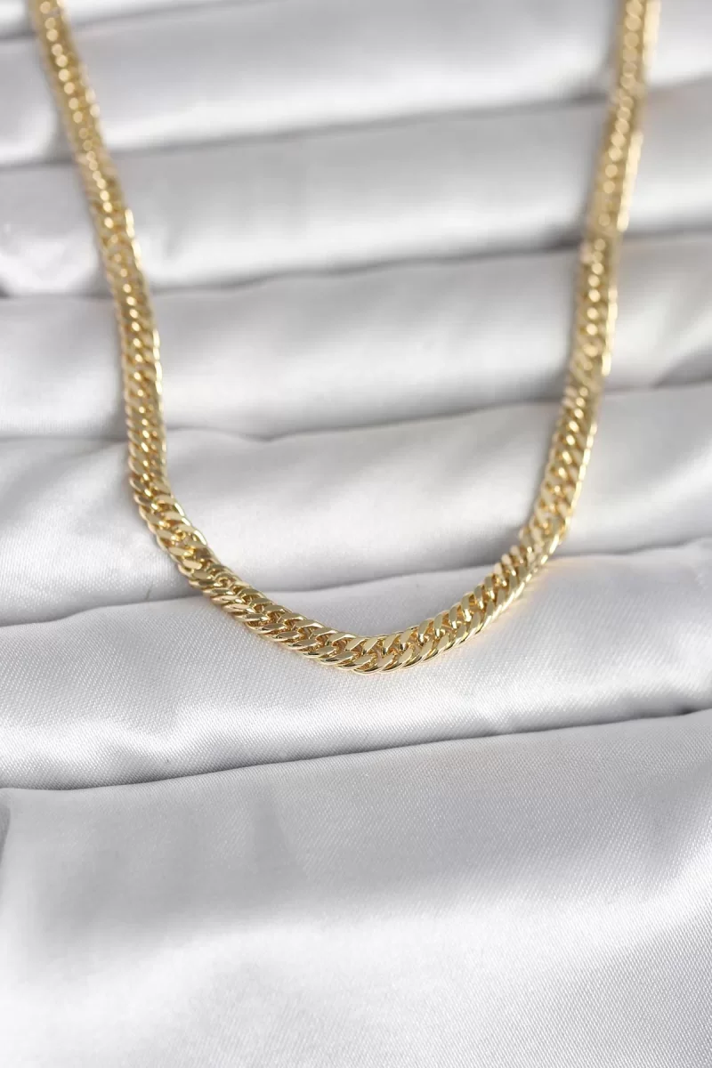 CM 14K Gold Renk Zincir Model 45 cm Kadın Kolye - Lisinya