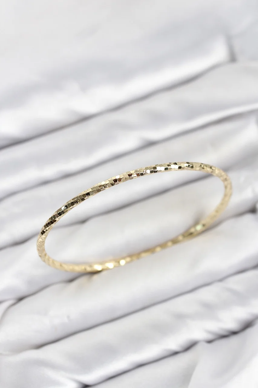 Cm Gold Renk Lazer Kesim 65 Mm Bilezik - Lisinya Diğer