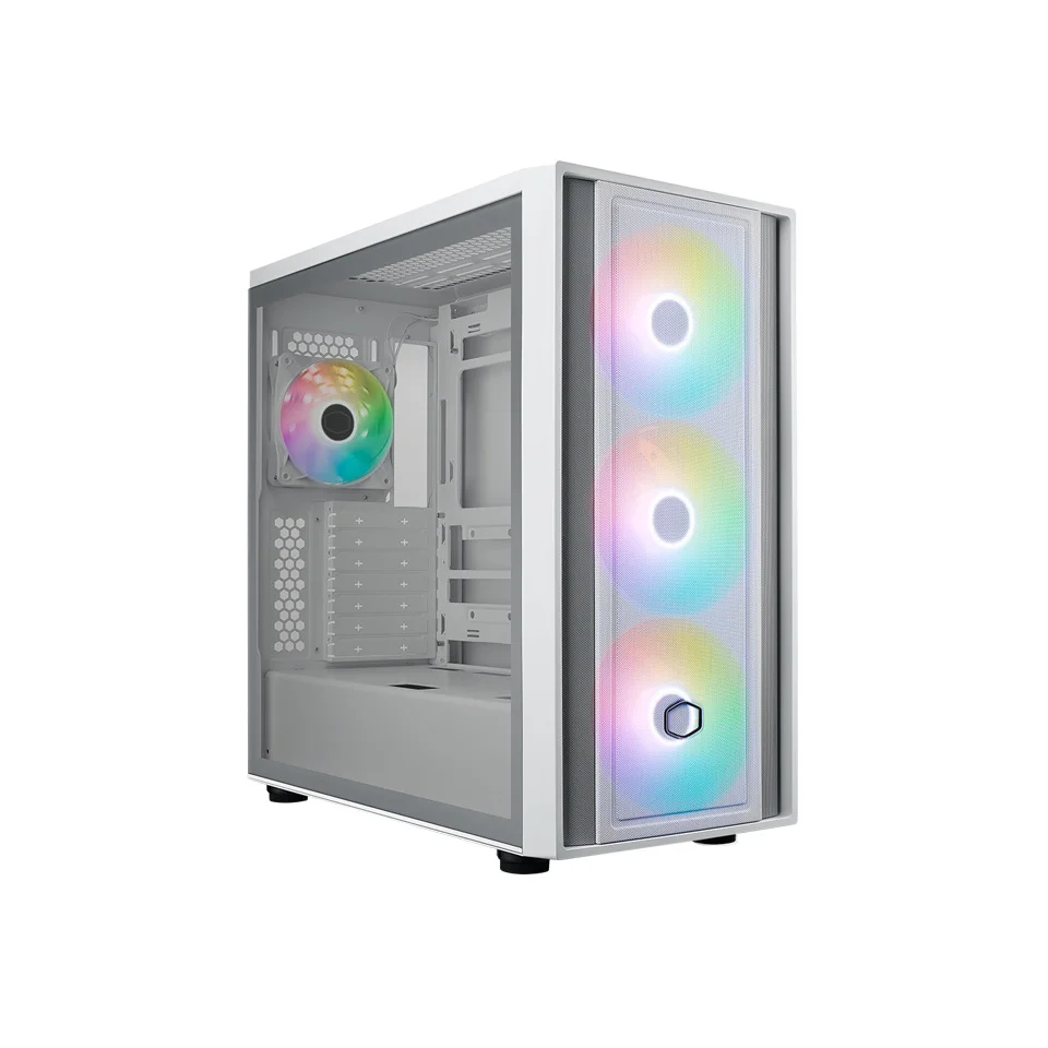 CM MasterBox 600 TG Mesh Beyaz ARGB 3x14cm Fanı, Normal ve Back-Connect Anakart Destekli  ATX Kasa Fiyatı, Yorumları ve Özellikleri