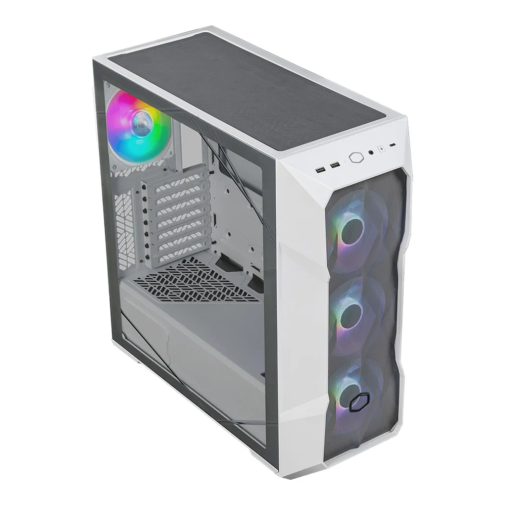 CM MasterBox TD500 V2 Beyaz ARGB 4x120mm Fanlı, Tempered Glass Kristal Mesh Ön panelli MidTowerKasa Fiyatı, Yorumları ve Özellikleri